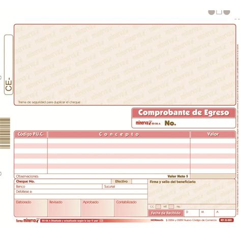 20 06a Comprobante De Egreso Cheque Central De Suministros Ltda Hot