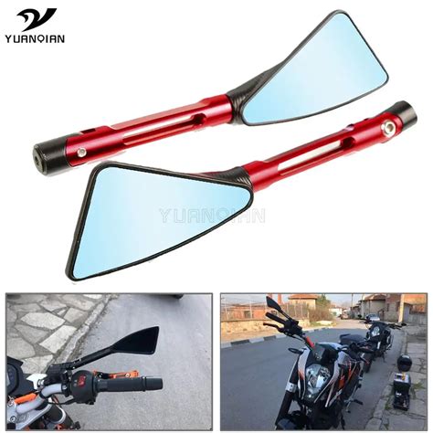 Espejos Retrovisores Laterales Para Motocicleta Accesorios De Aluminio