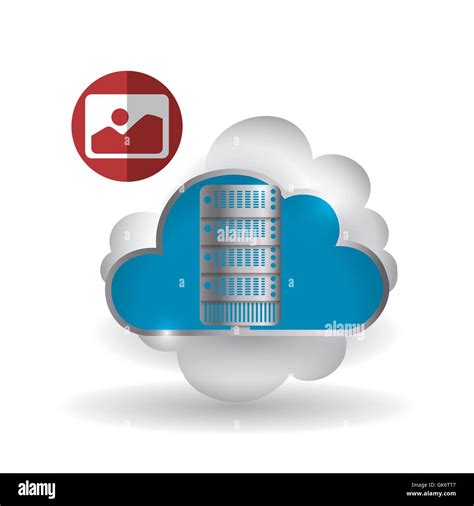 Cloud Computing Design Trip Icon Flat Illustration Technology Vector