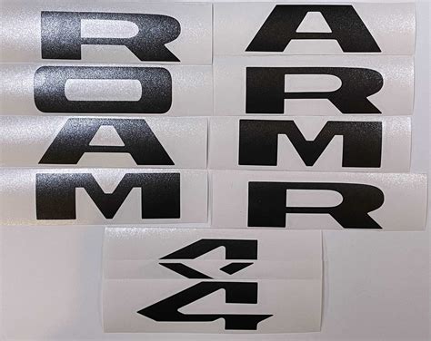 RAM 1500/2500 Premium Cast Vinyl Decals – TVD Vinyl Decals