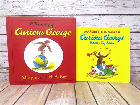 Curious George 2 Book Set Hardcover Book a Treasury of - Etsy