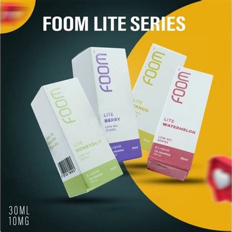 Jual Foom Lite Series Salt Nic Liquid Saltnic Ml Mg By Foom Vape Di