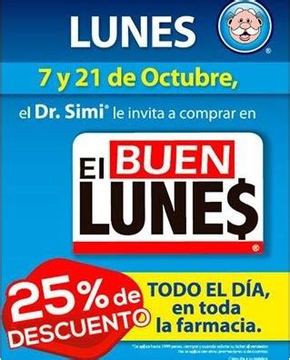 El Buen Lunes En Farmacias Similares 25 De Descuento En Toda La