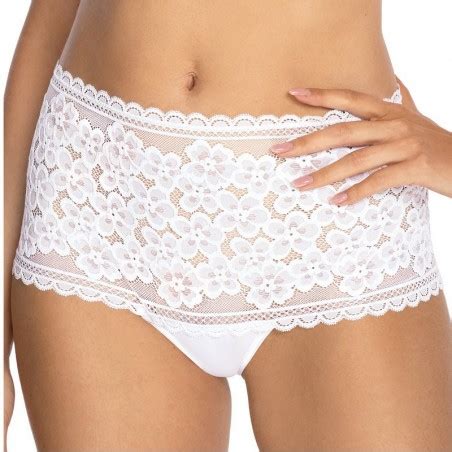 Gizela Culotte Blanche Ou Noire Lingerie Roza Couleur Blanc Tailles S