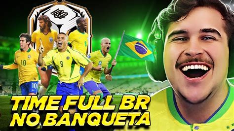 MONTEI UM TIME SÓ JOGADOR BR NO BANQUETA FC YouTube