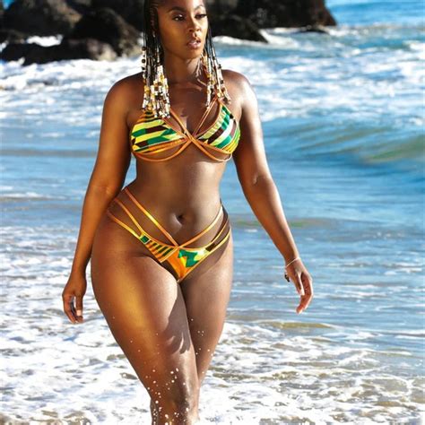 2017 New African Gold Two Piece High Waist Bath Suits Halter Bikini