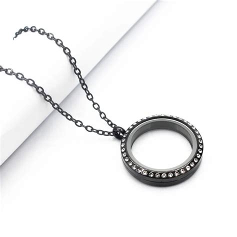 Aliexpress Buy Pcs Mm Round Crystal Stainless Steel Black