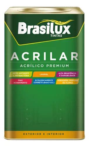 Tinta L Tex Acr Lica Premium Lav Vel Brasilux V Rias Cores Frete Gr Tis