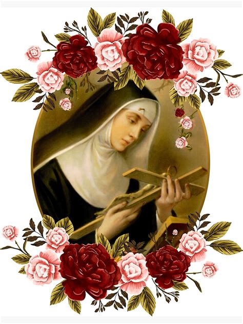 St Rita Of Cascia Poster For Sale By Alinerope Redbubble