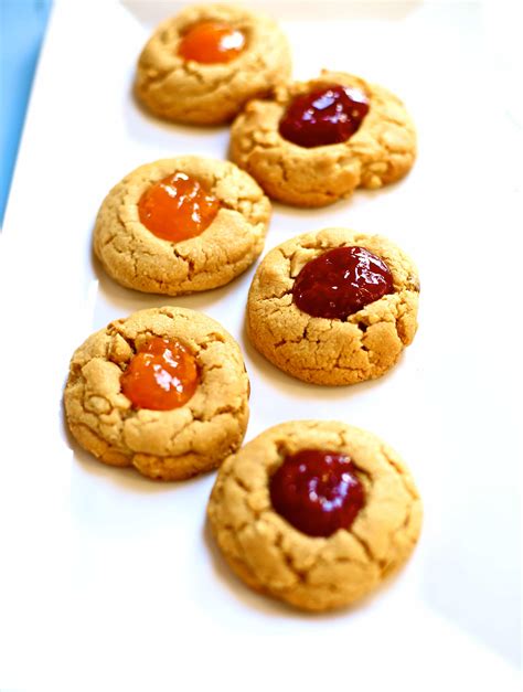 Peanut Butter and Jam Cookies Recipe - Studio Delicious