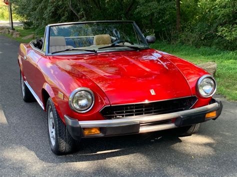 1984 Fiat Spider Pininfarina Azzurra 70K Miles Mint Condition No