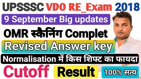 VDO RE EXAM RESULTVDO RE EXAM REVISED ANSWER KEYVDO RE EXAM CUTOFF