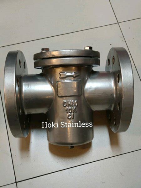 Jual Bucket Strainer PN 16 Cast Iron Flange 3 Inch DN 80 Di Lapak