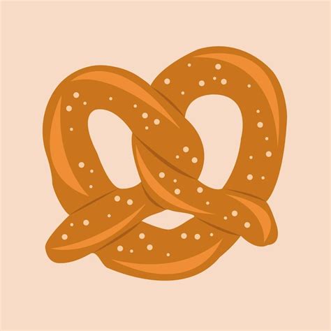 Ilustração de pretzel doce Vetor Premium