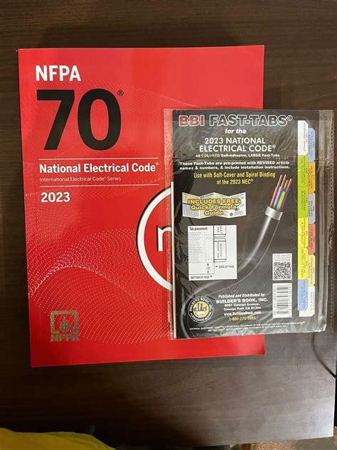 2023 Nec Code Book NFPA70 National Electrical Code With 2023 BBI Fast