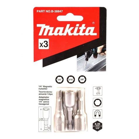 Juego De Adaptadores Magneticos 3 Pzs Makita B 38847