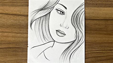 How To Draw A Beautiful Girl Step By Step Easy Drawing Ideas For