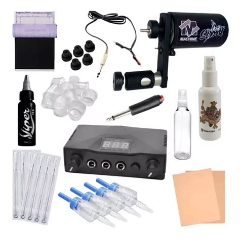 Kit Completo Tatuagem Máquina Rotativa Tattoo Profissional Frete grátis