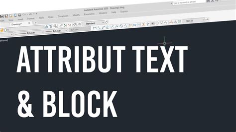 Attribut Text Block Di AutoCAD 2020 Autocadforbeginners YouTube