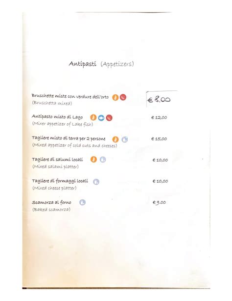 Carte Et Menus Agriristoro Il Casaletto Trevignano Romano