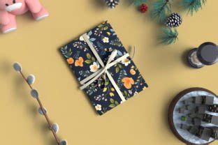 Present Wrapping Paper Mockup Graphic By Rami S Design Creative Fabrica