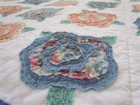 Completed French Roses Quilt Rose Quilt French Quilt Flower Quilts