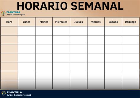 Plantillas De Horarios Gratis Para Imprimir ️ Word Excel