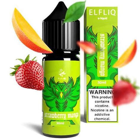 Жидкость для Elf Bar Elfliq Strawberry Mango Клубника Манго 30 мл