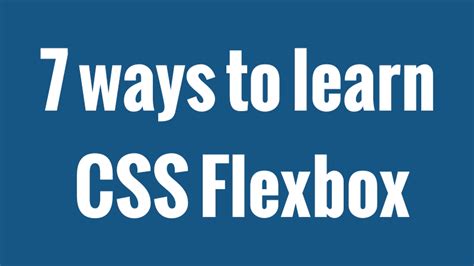 7 Ways To Learn Css Flexbox Cheat Sheet For Beginners Jon Kater Medium