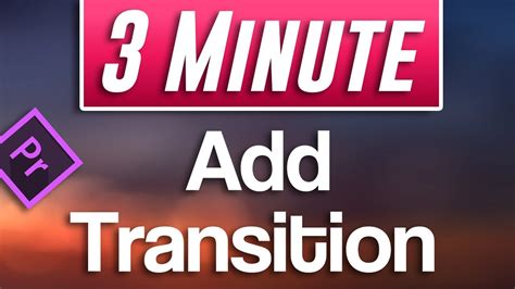 Premiere Pro How To Add Transitions Between Clips Web Design Tutorials