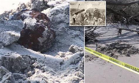 Hurricane Dorian Unearths Two Civil War Era Cannonballs On South Carolina Beach