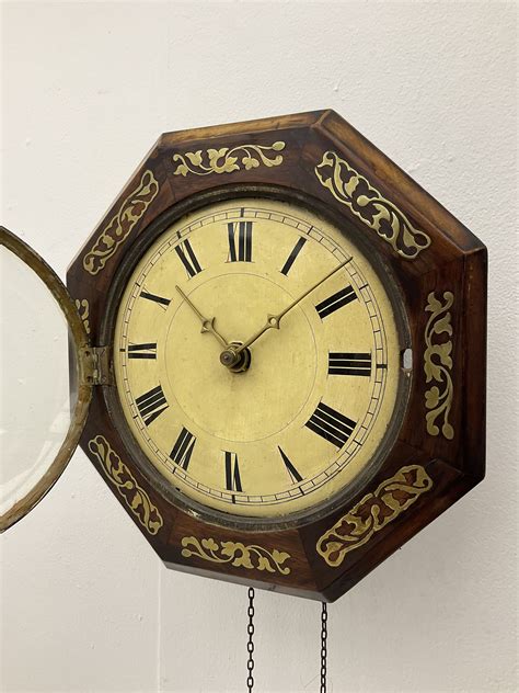 A German 19th Century Postmans Weight Driven Wall Clock Striking The