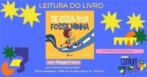 Leitura Do Livro Se Essa Rua Fosse Minha Eventos No Porto