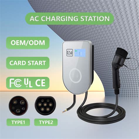 Recommend AC EV Charger Station 7kw 32A Type1 Wallbox AC EV Charging