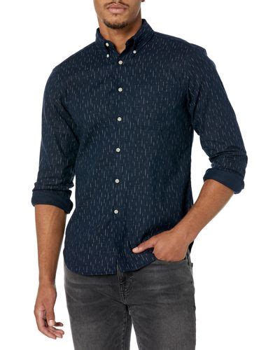 Blue Naked Famous Shirts For Men Lyst