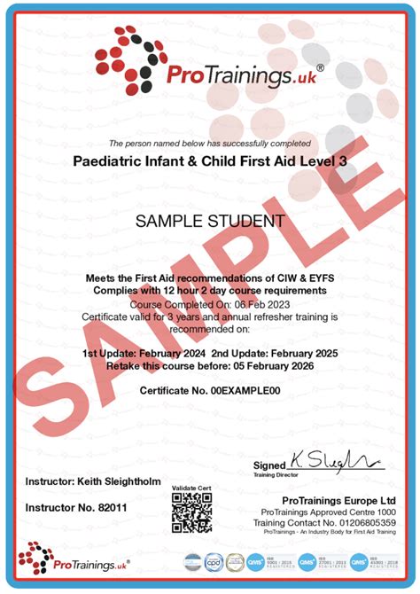 Level 3 Paediatric First Aid Blended Meets Ofsted Requirements