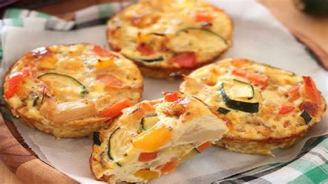 Mini Quiches Sans Pâte Aux Légumes Très Délicieux Et Moelleux