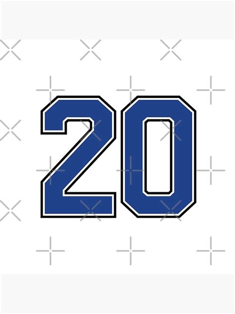 "Number 20 lucky sports jersey twenty" Poster for Sale by HeavyStyle ...