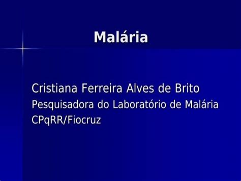 MalÃria Fiocruz