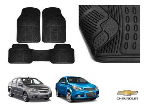 Tapetes Uso Rudo Chevrolet Aveo Rubber Black Original Meses Sin