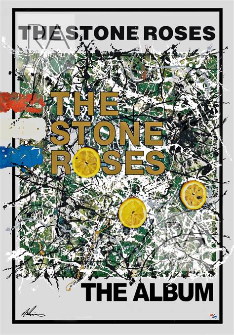 The Stone Roses Album Art Poster Limited Edition Hand Drawn Print Ian Brown John Squire Mani ...