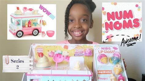 🎀 Toy Review Unboxing Num Noms Diy Lip Gloss Truck Youtube