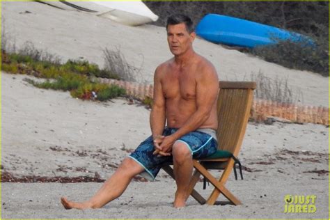 Josh Brolin Puts His Buff Body While Shirtless At The Beach Photo