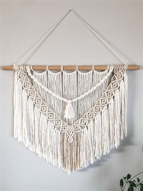 Colgante De Pared De Macrame Colgante De Pared Boho Colgante Etsy