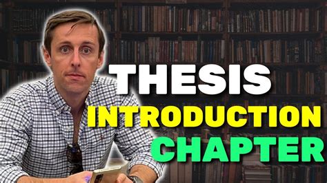 How To Write The Introduction Chapter To A Thesis Or Dissertation