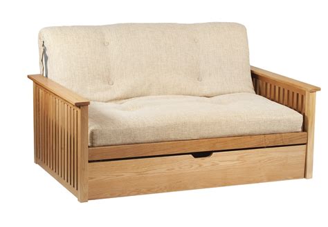 Pangkor 2 Seat Futon Sofa Bed In Oak