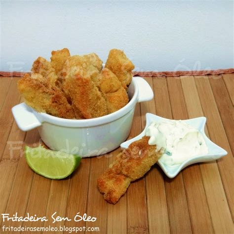 Iscas de Peixe na AirFryer Fritadeira sem Óleo AirFryer