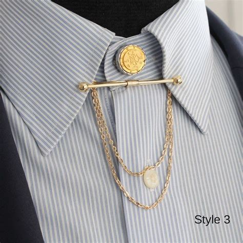 Gold Color Collar Pin Collar Bar Shirt Collar Clips Mens Collar Tie