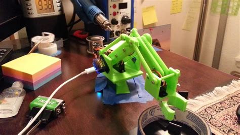 3d Printed Robot Arm Arduino Nano Youtube