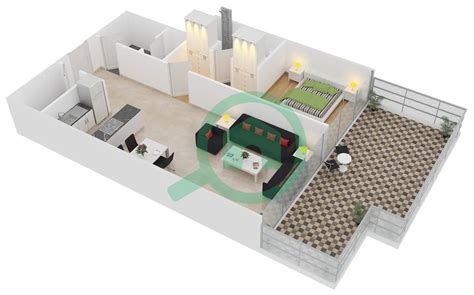 Floor Plans For Type C Bedroom Apartments In Th Bayut Dubai